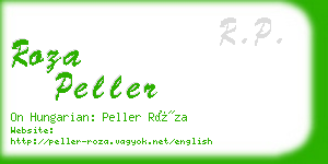 roza peller business card